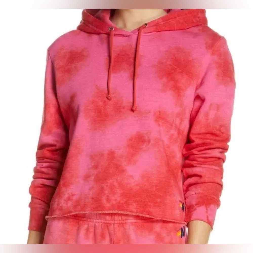 Aviator Nation Women’s Pink Tie-Dye Hoodie